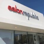 Salon Republic's Magnolia Blvd entrance
