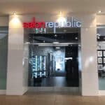 Salon Republic entrance from Burbank Town Center mall