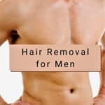 Man with fully waxed body