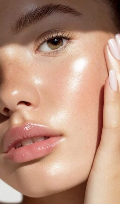 Woman with Clear Skin